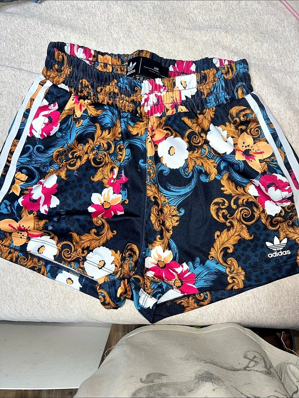 adidas Originals x HER Studio London Floral Baroque Shorts